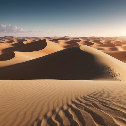 Northern Desert Landscape in Hyper-Realistic 3D