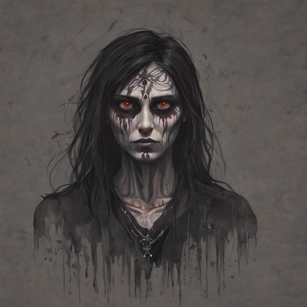 Grimdark Image in Indigenous Art Style