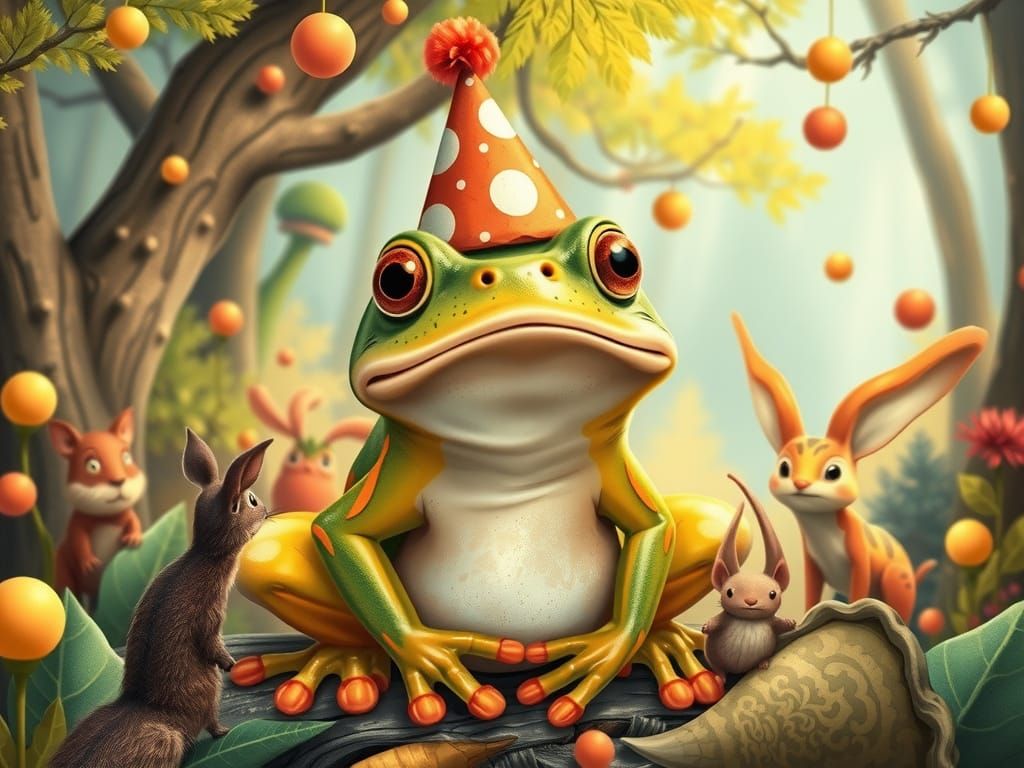 Whimsical Forest: Surprise Birthday Party for Frog