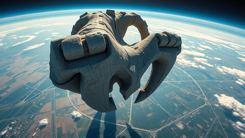 Gigantic Earth Art Installation Captured from Orbit
