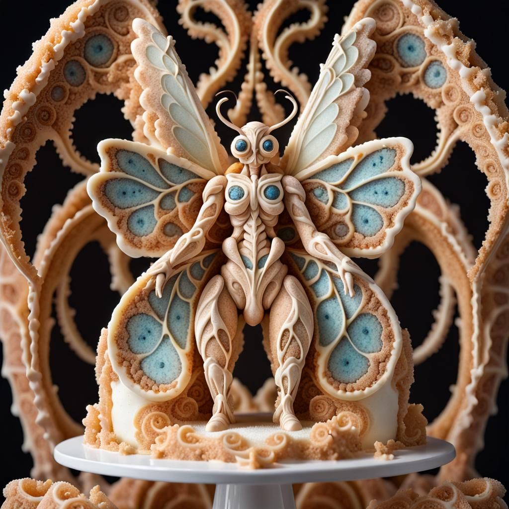 Fractal Cake Angel Food Photography