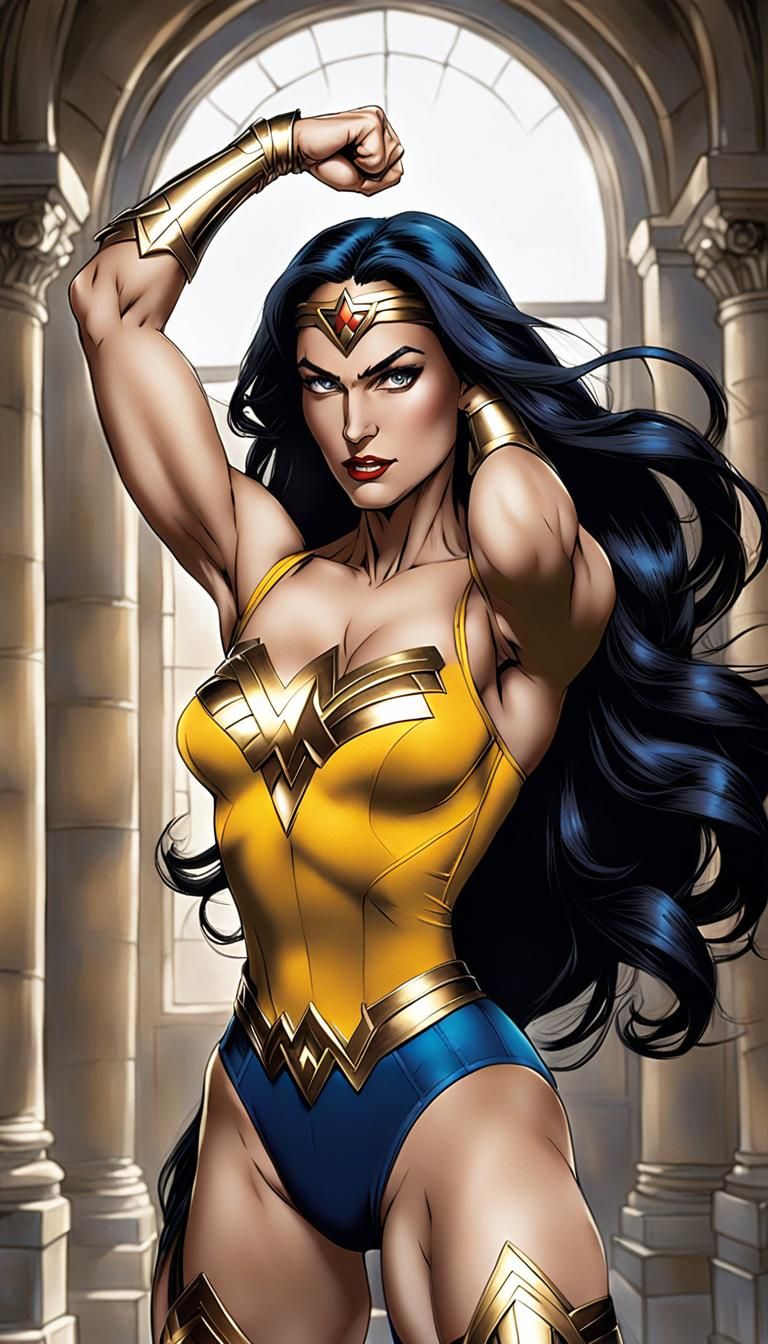 Wonder Woman Musclegirl with Biceps
