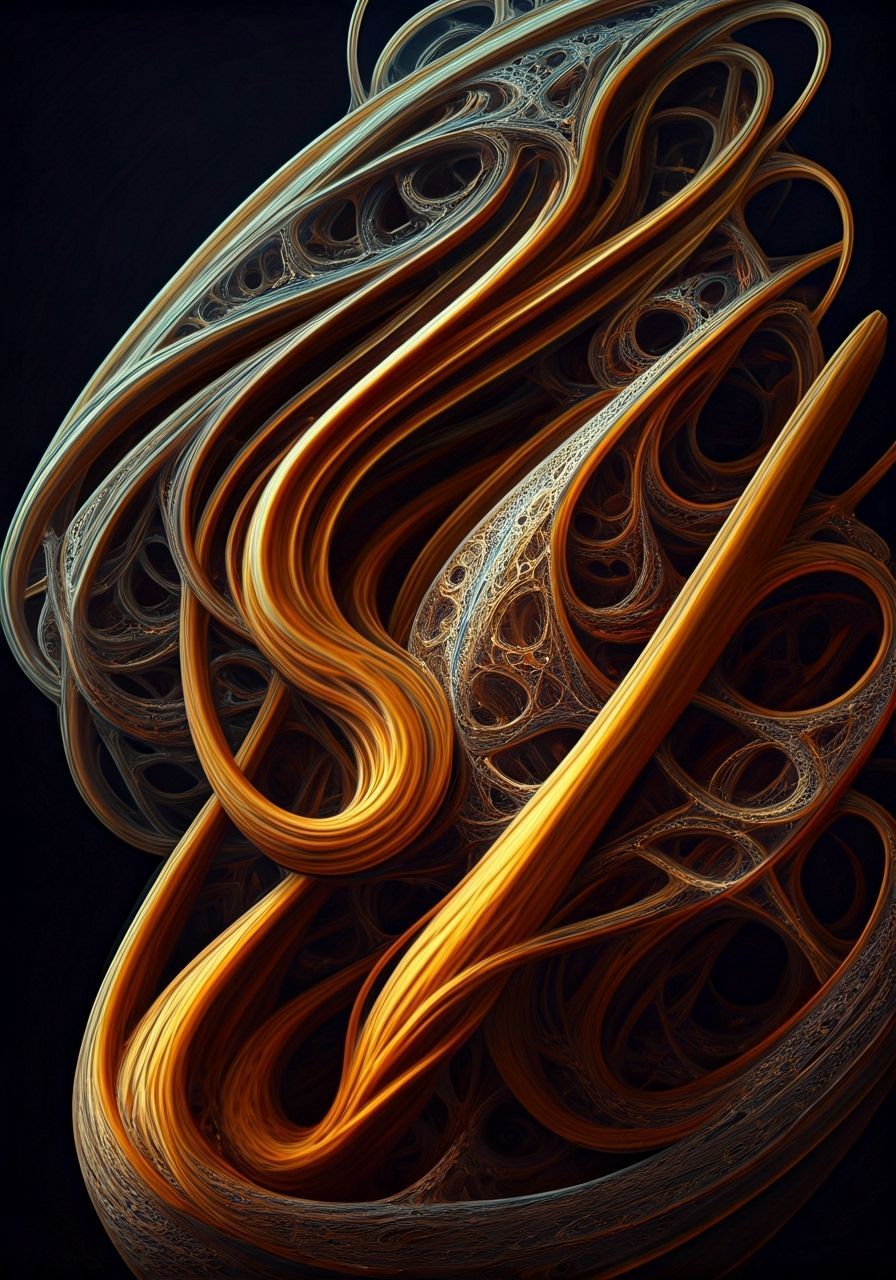 Lost in Art of Hollowness Airbrush Sculptural Rhythm