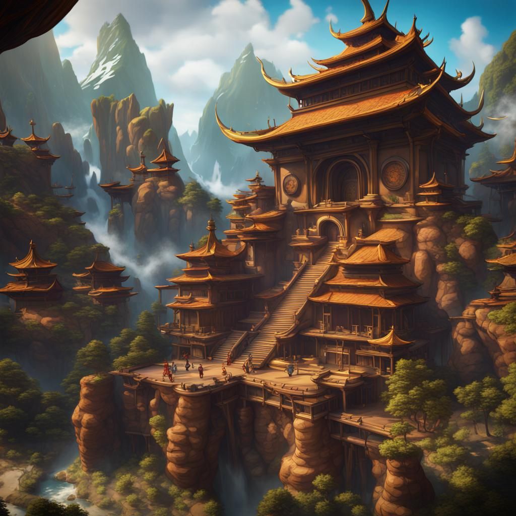 Airbender Fantasy Concept Art in 8K
