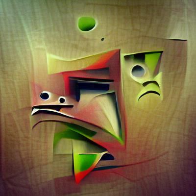 Abstract AI Interpretation of Negative Emotions