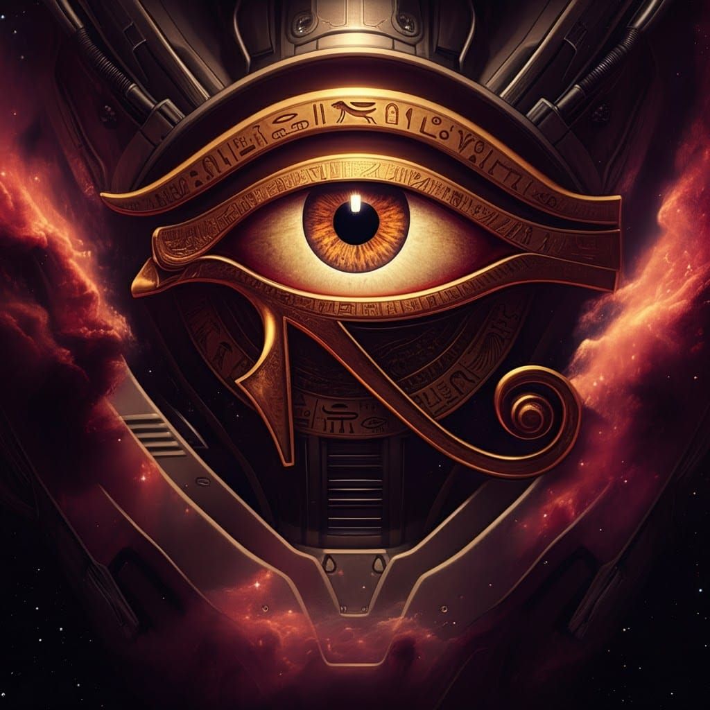 Eye of Horus on Starship Suit in Celestial Expanse