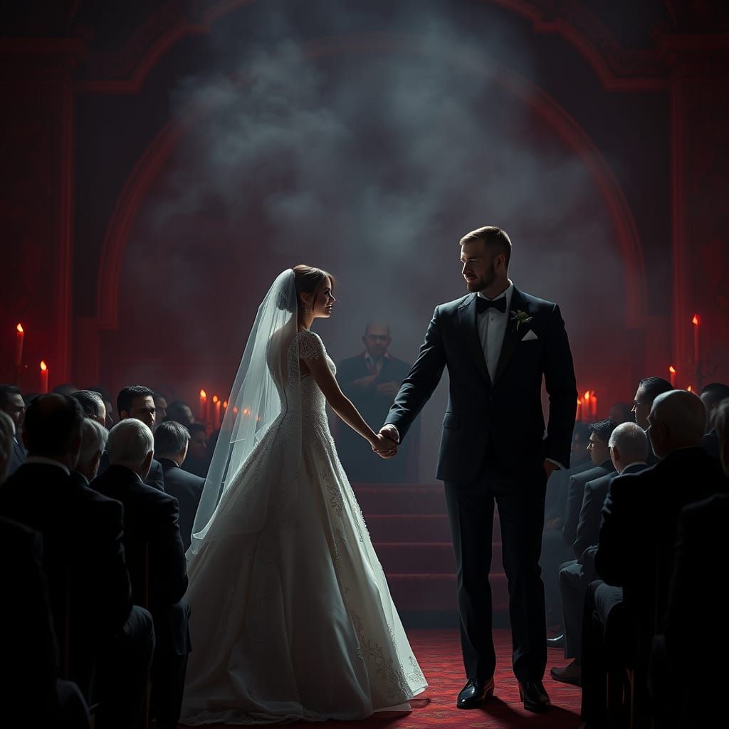 Vampire Wedding: Bride and Groom in 8K