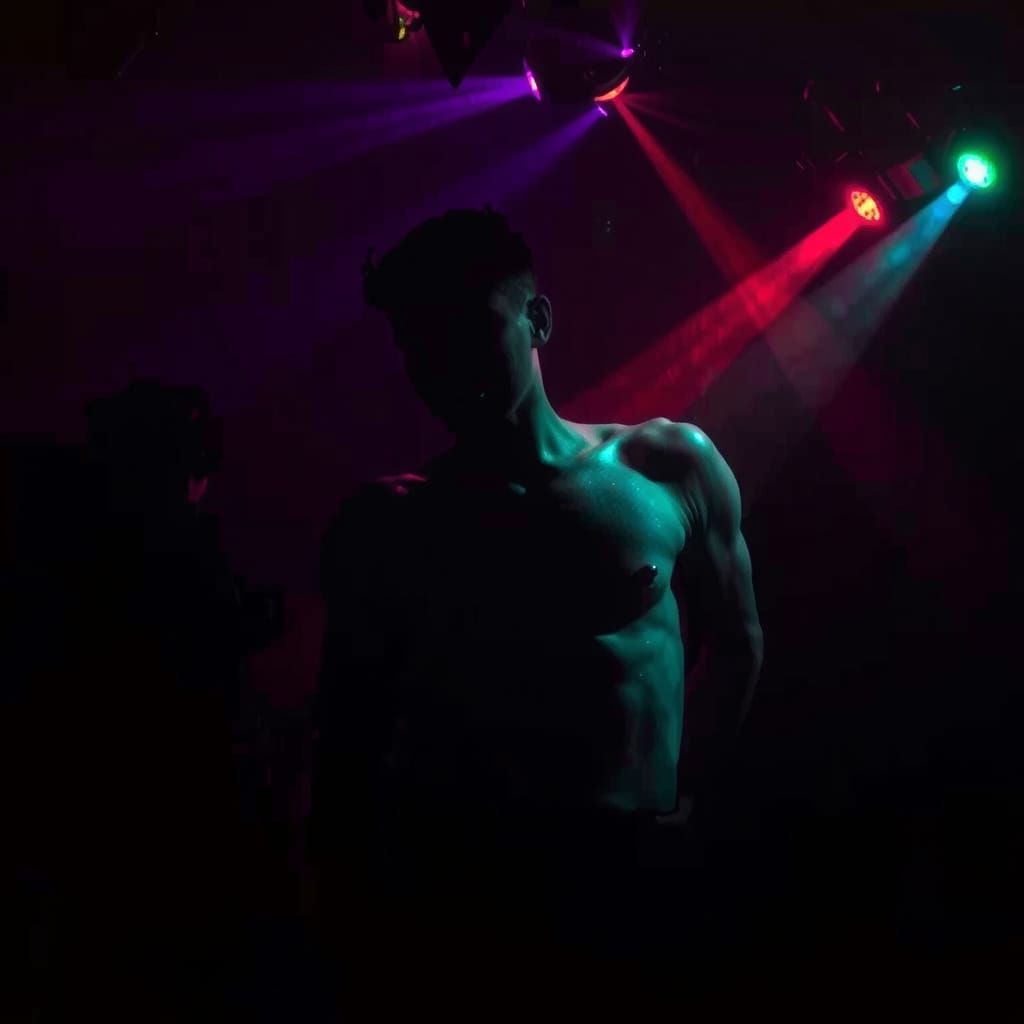 Disco Era Nightclub Scene with Groovy Flashes