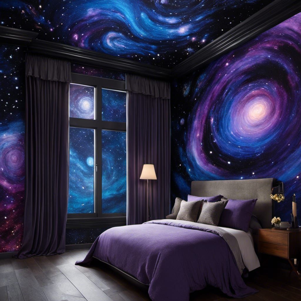 Cosmic Bedroom Inspired by Van Gogh and Burton