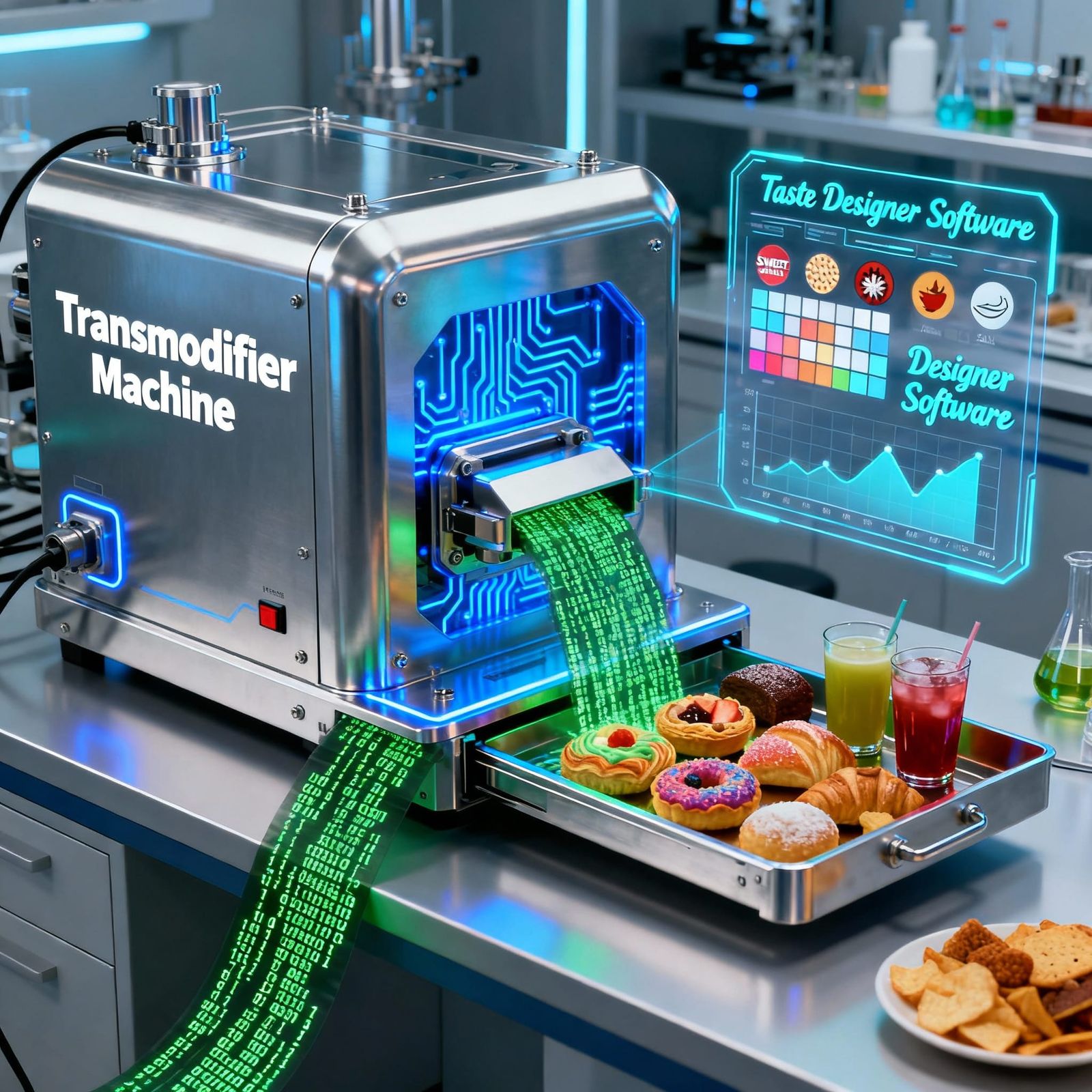 Transmodifier Machine: Code to Edible Food