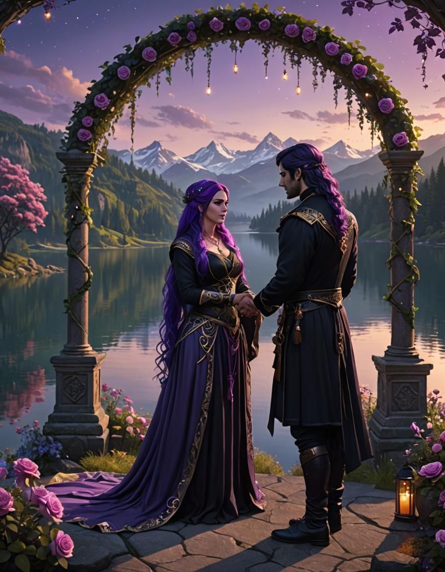 Ethereal Lakeside Handfasting Ceremony in 8K