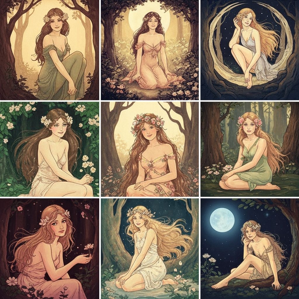 Enchanting Nymphs Inspired by Golden Age Illustration