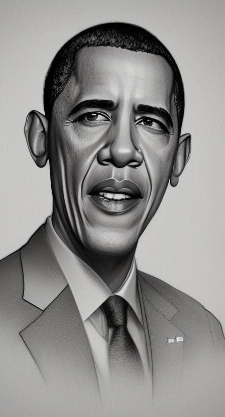 Hyperdetailed Portrait of Barack Obama in Digital Art Style