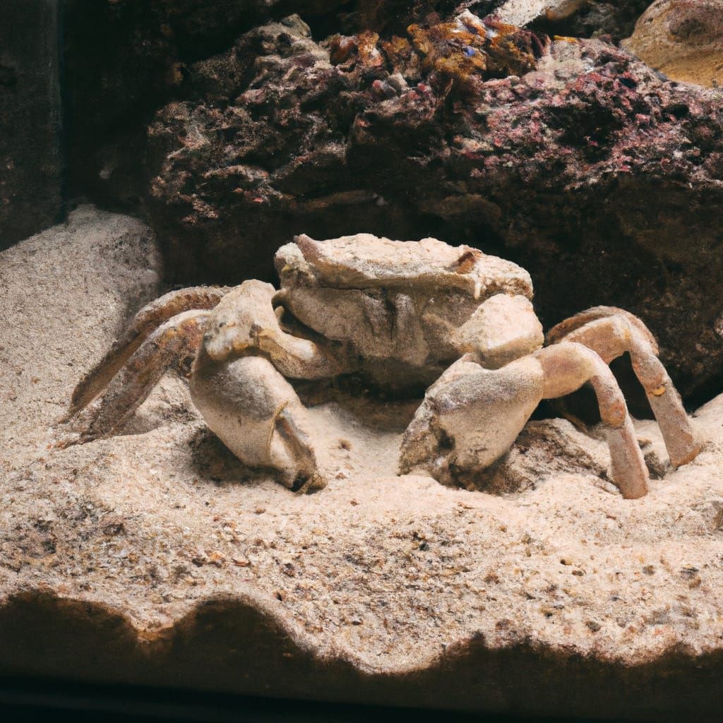 Crab in terrarium