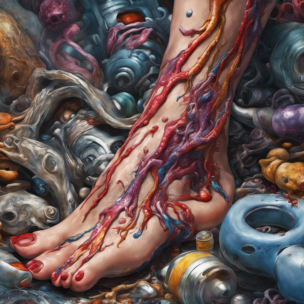 Boa Hancock: Photorealistic Action Painting in Digital Art