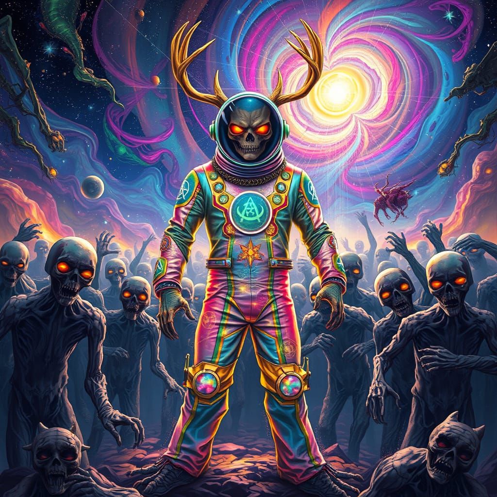 Cosmic Warriors Defy the Undead in a Visionary, Surreal Land...