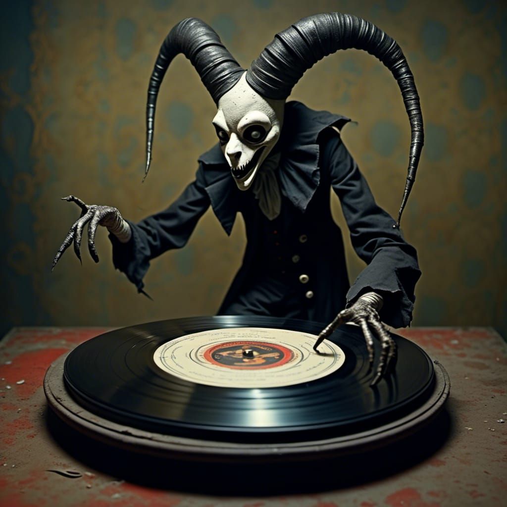 Vinyl Record Spinning: Dark Arts Style