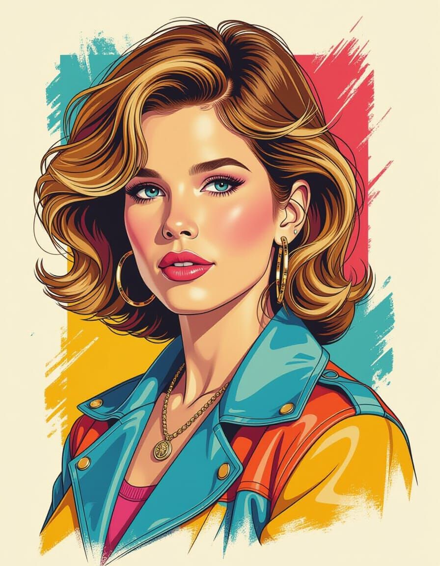 Molly Ringwald as Claire Standish in 80s Style