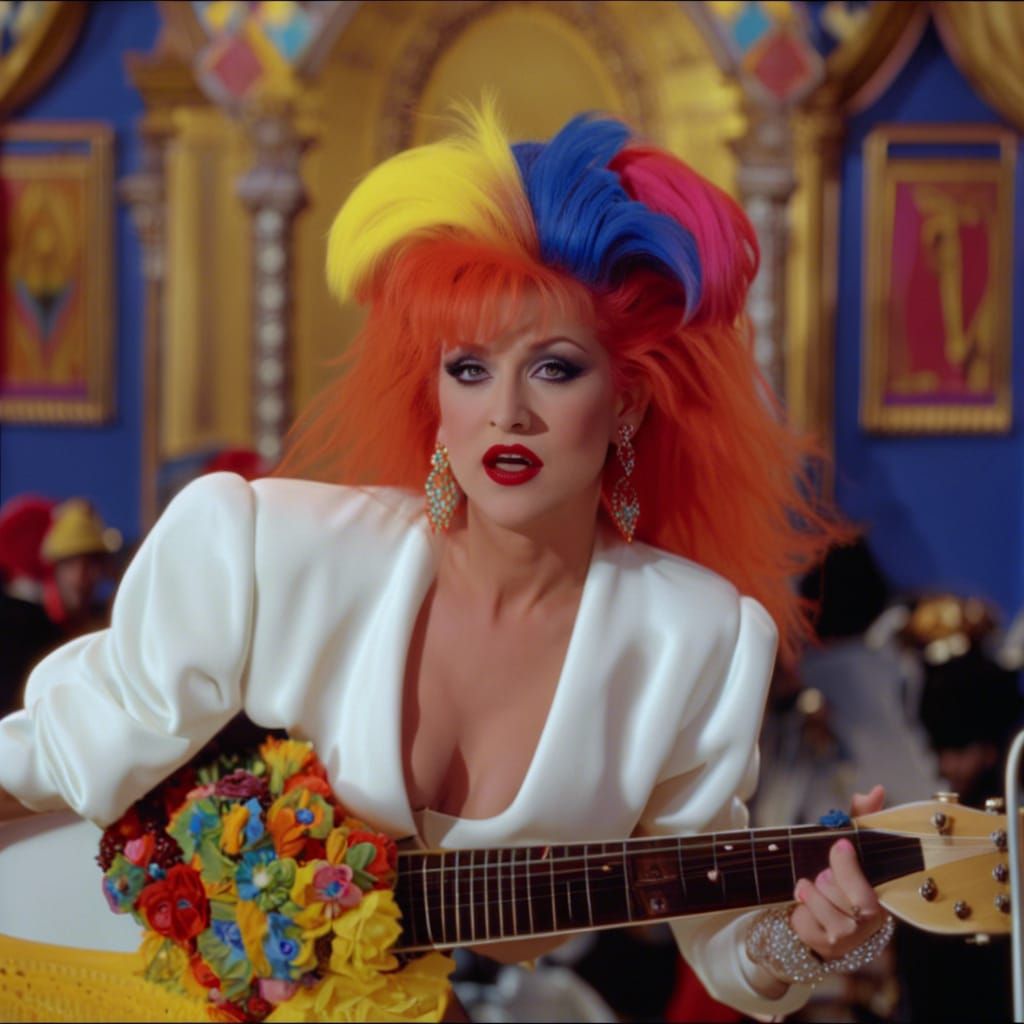 Cyndi Lauper 'Girls' Music Video: 80s New Wave