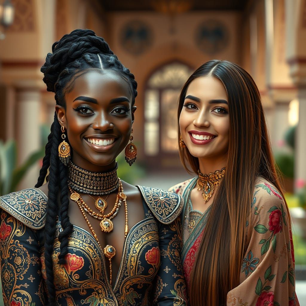 Futuristic Arabian Nights: A Photorealistic Portrait