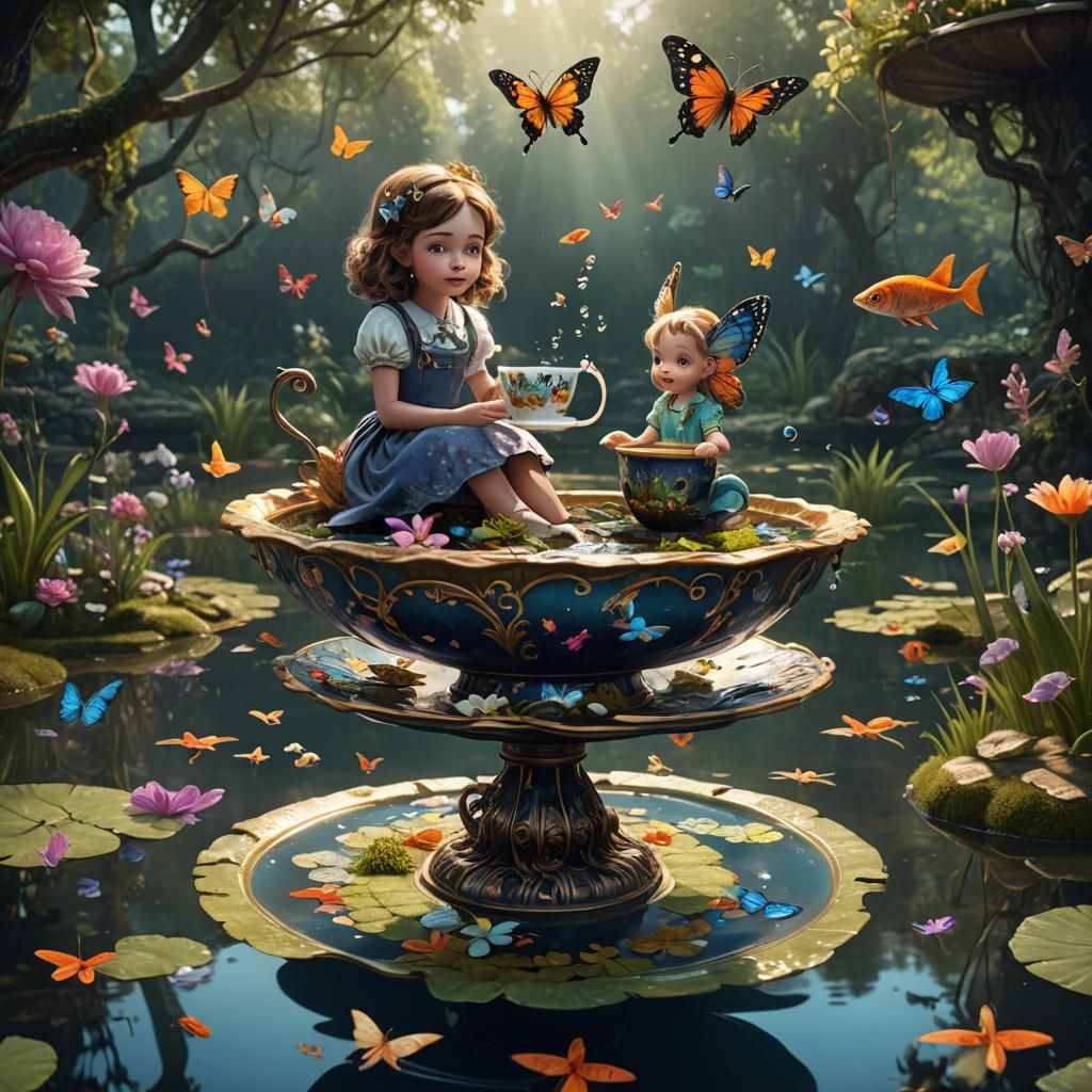 Little Miss Muffet's Fantasy Pond Adventure