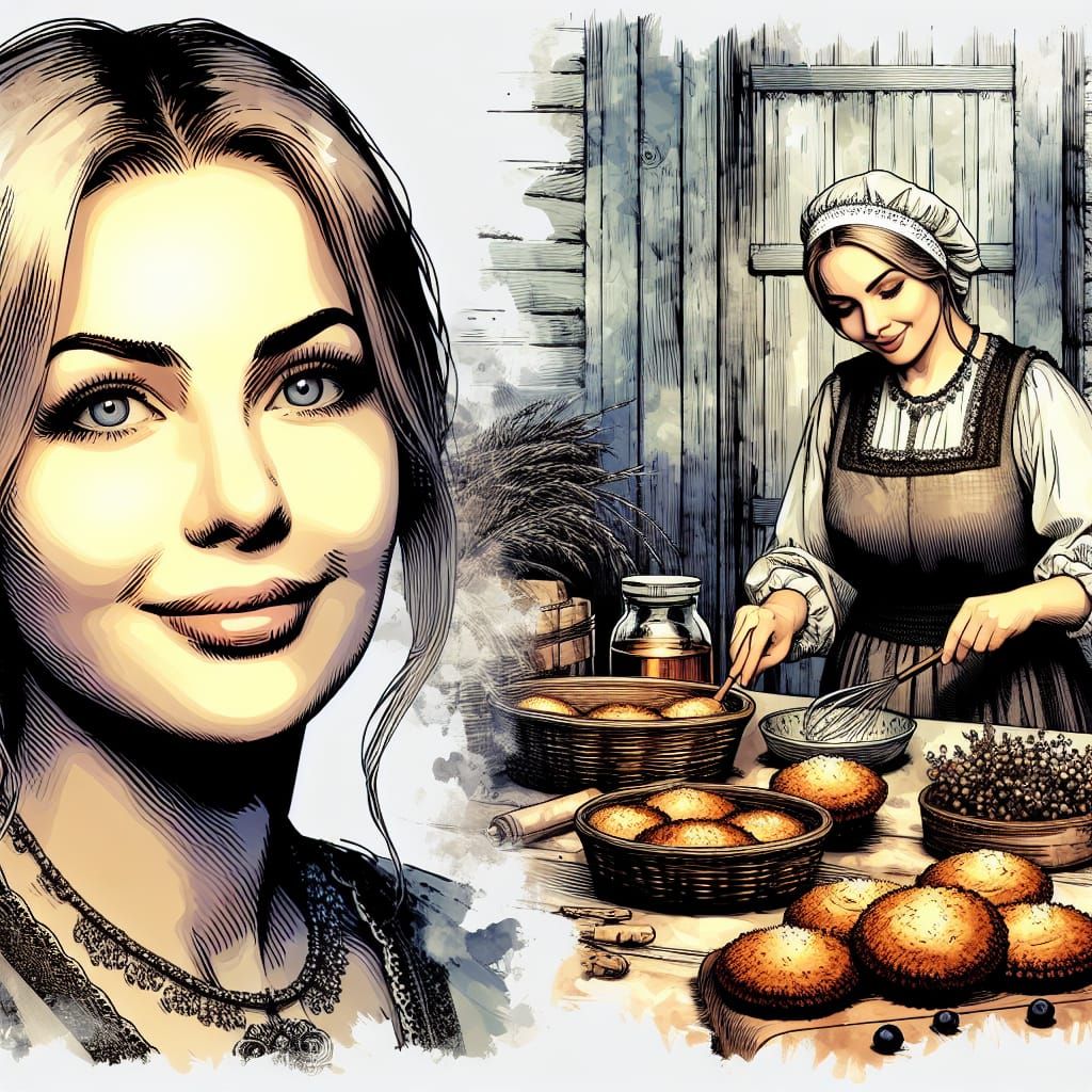 Whimsical Baker Radiates Kindness in Rustic Kitchen