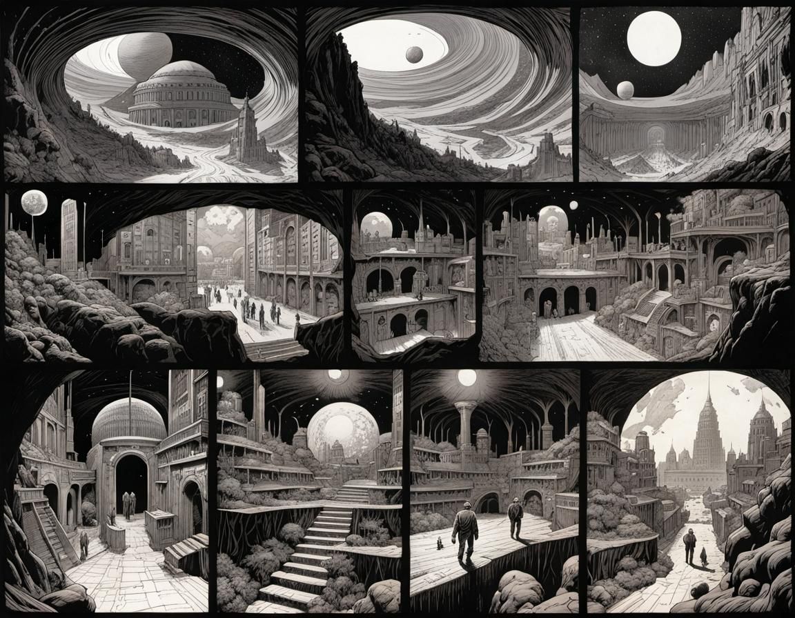 Irkni Burr's Underground Lab Adventure: Comic Book Art