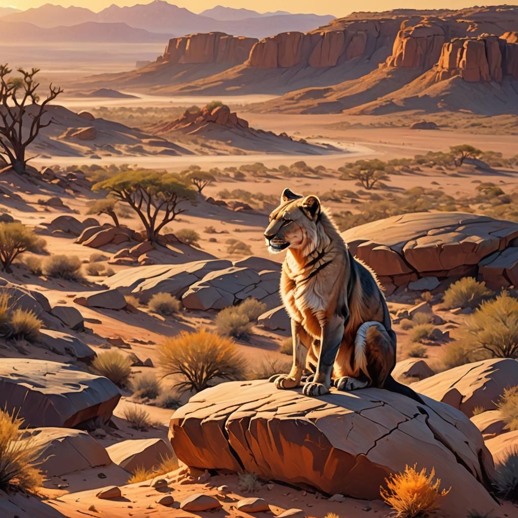 Xerus, in the Kahlahari desert