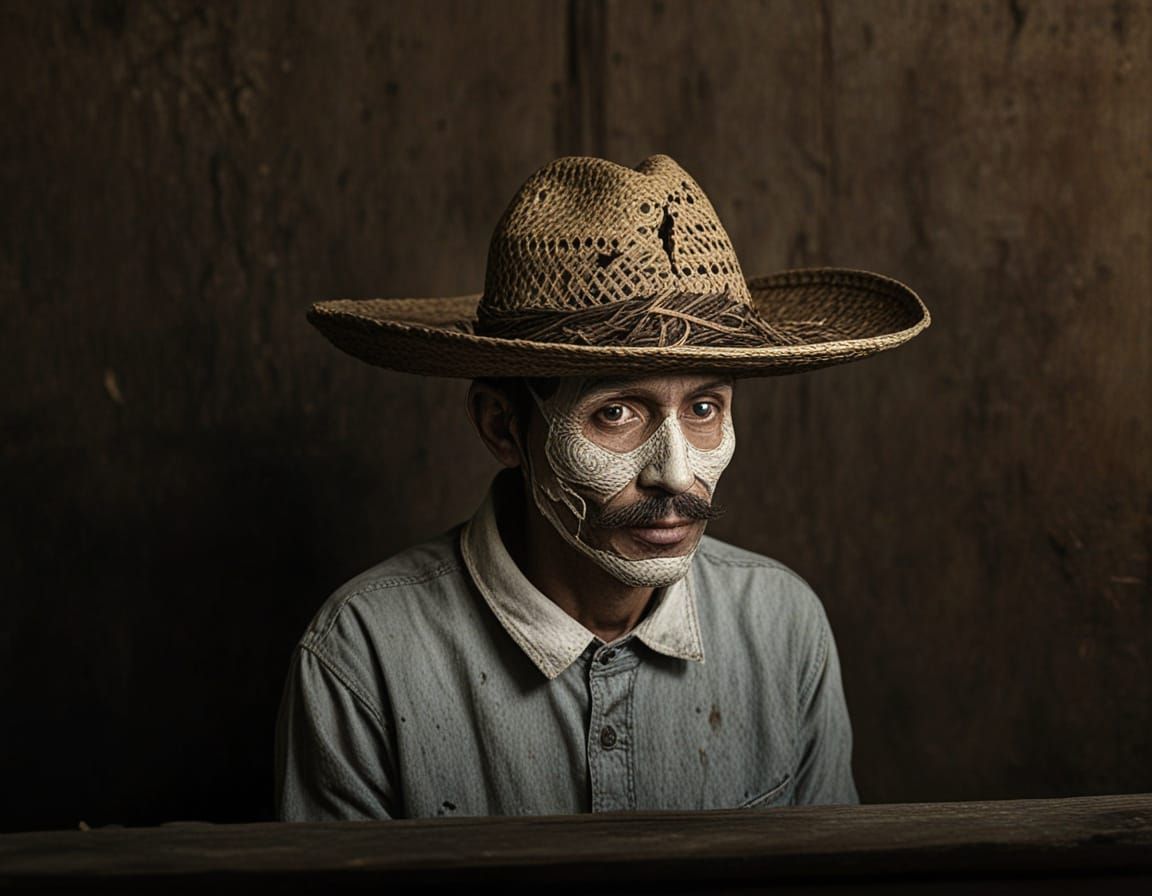 Aquatic Vegetation Figure in Socialist Realism Style