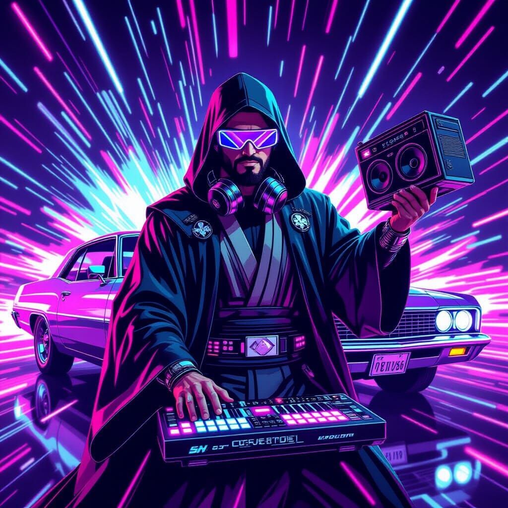 Turbo Chalga Jedi: Neon Car Smash