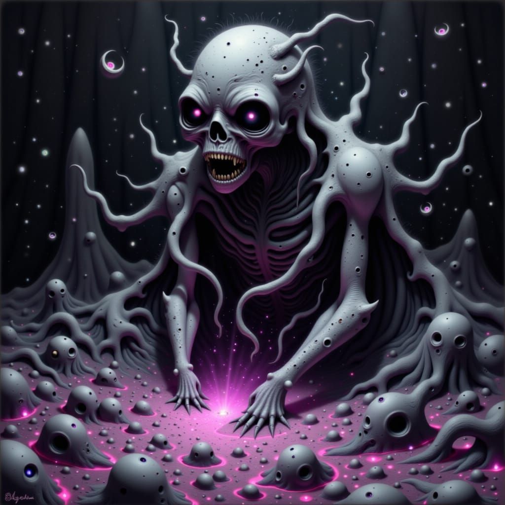 Ethereal Ghoul Submerged in Molten Starlight