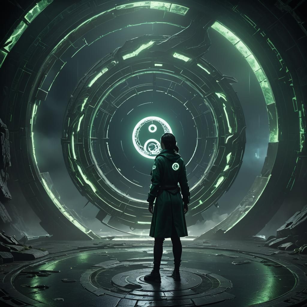 Medicalcore Figure in Ying Yang Portal, Unreal Engine