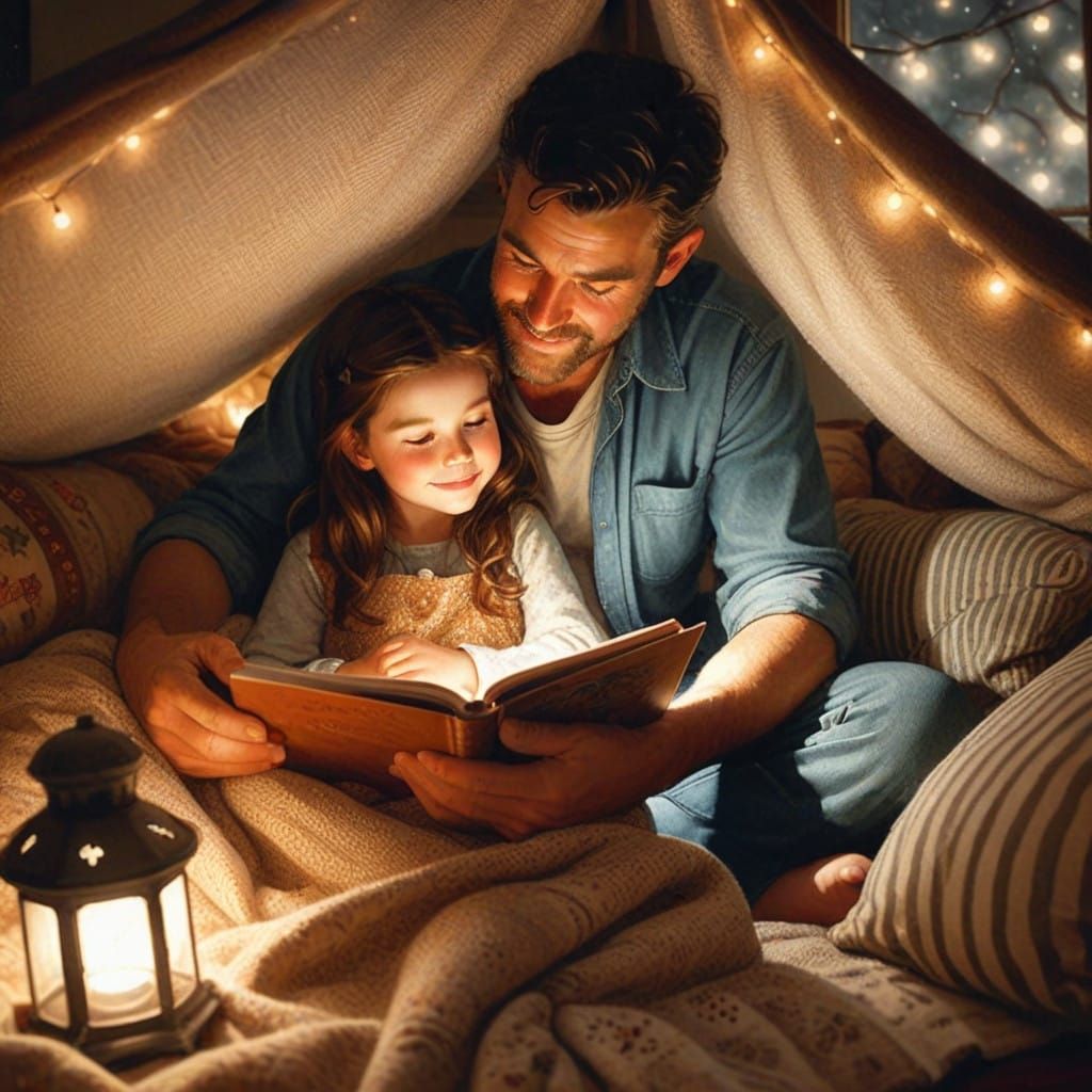 A Father's Gentle Reading Nocturne