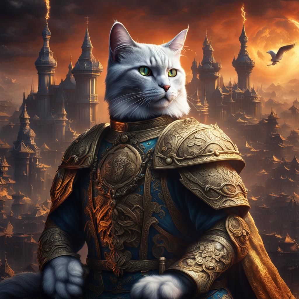 Cat Emperor: Detailed Matte Painting in Unreal Engine