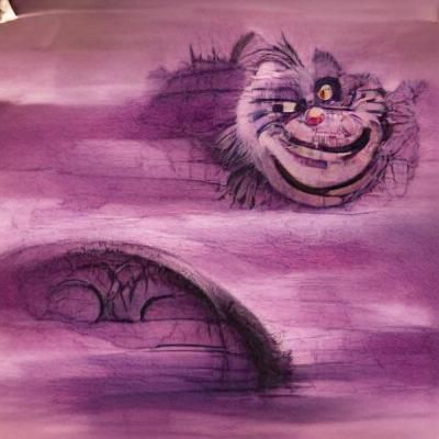 Cheshire Cat Concept Art from Wonderland