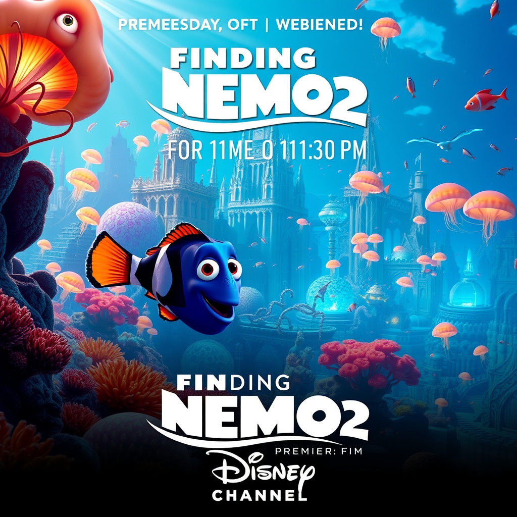 Finding Nemo 2: Underwater Cityscape Poster