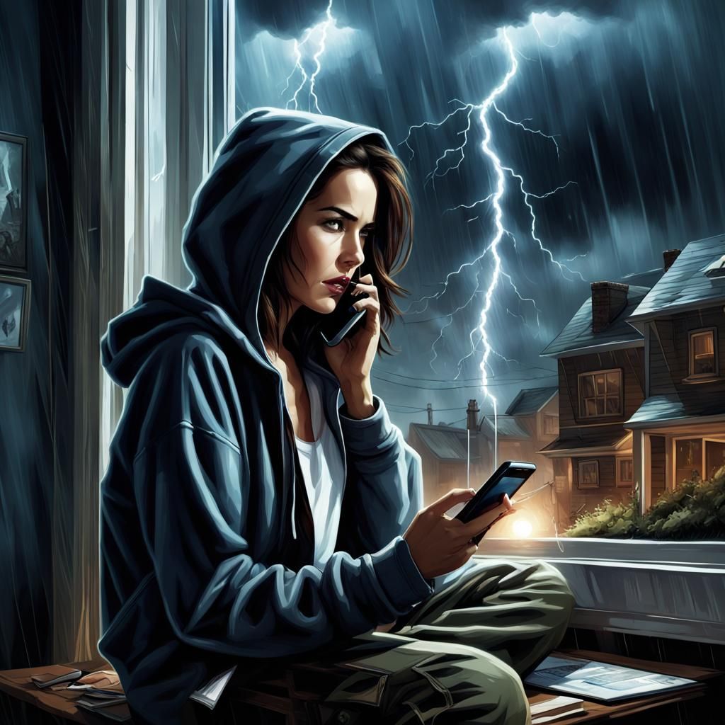 Camilla Belle Comic Book Art in Storm