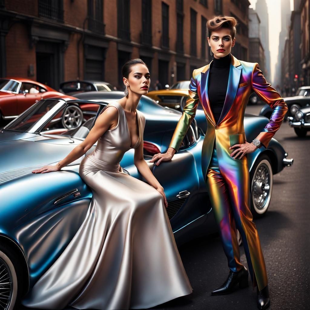 Aliens Show Off Fancy Cars in Polychromatic Display