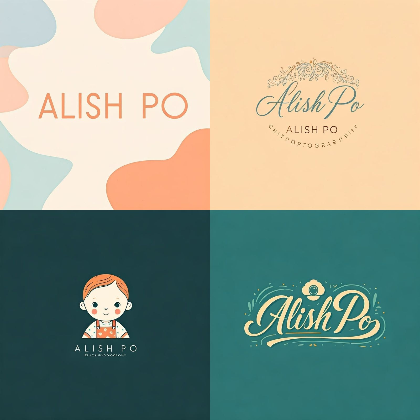Smooth Abstract Logo for Children's Photographer