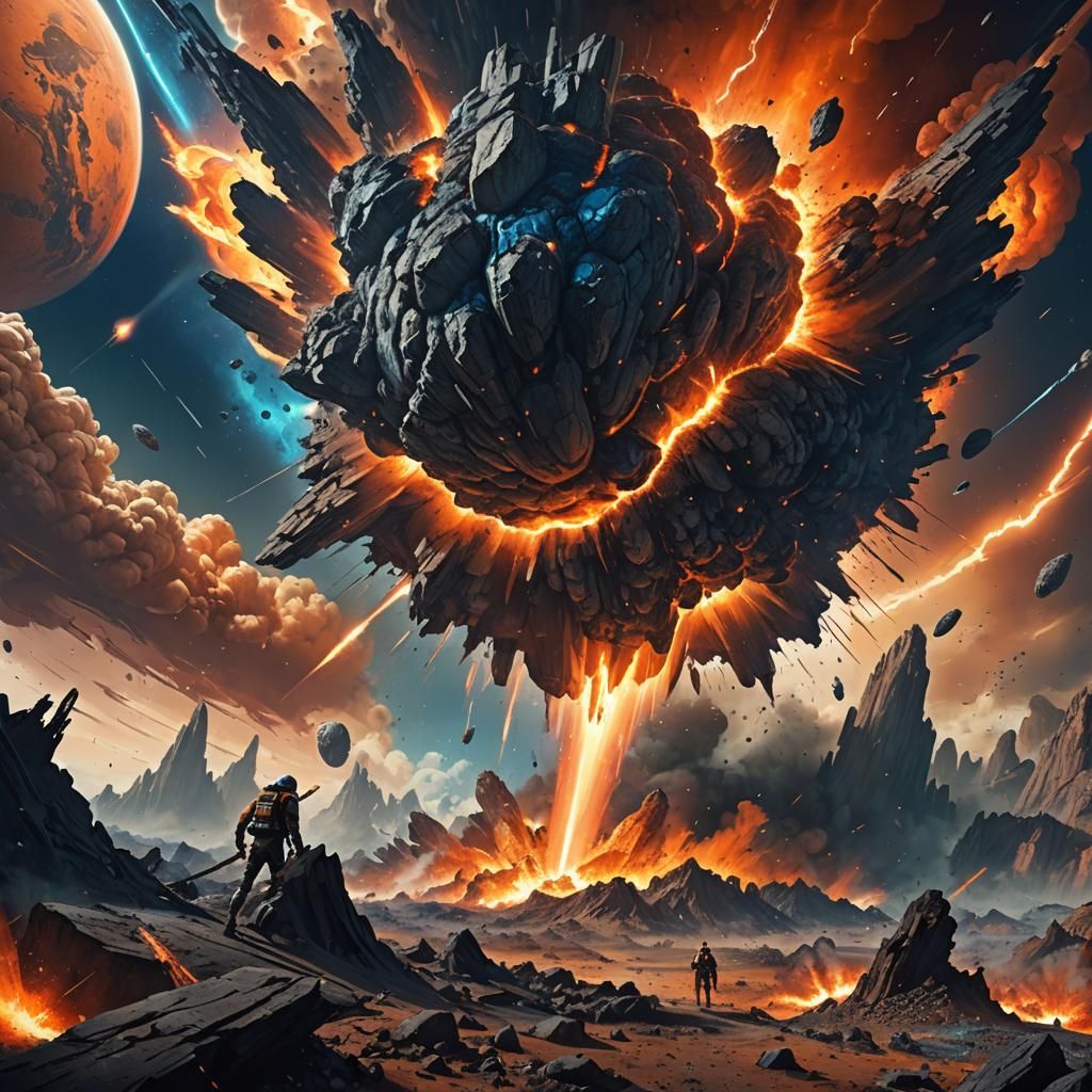 Meteor Impact: Sci-Fi Fantasy Concept Art