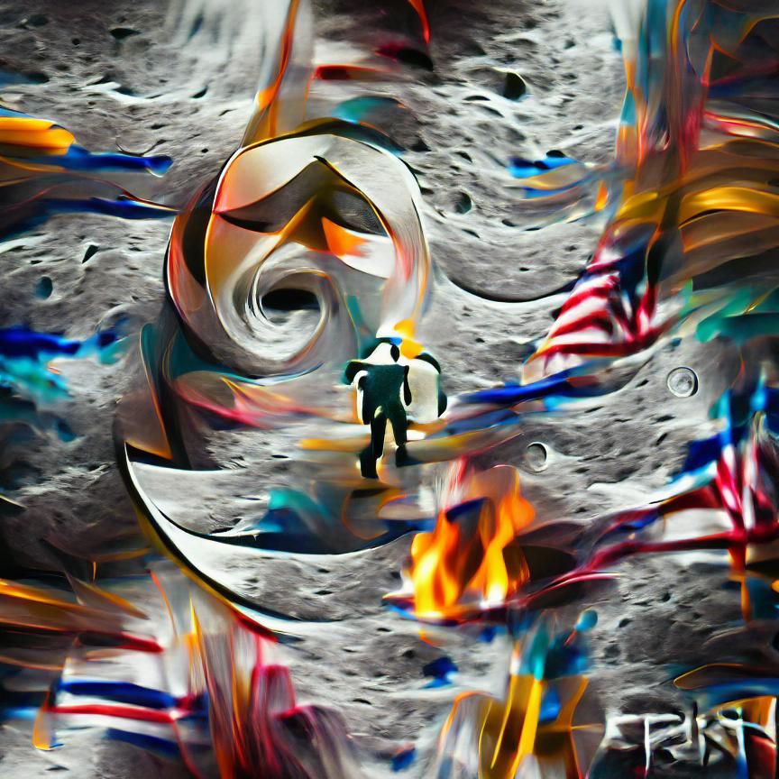 First Man To The Moon abstract