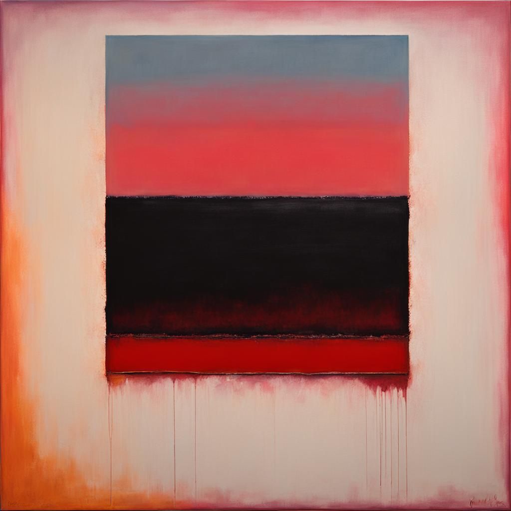 Abstract Gradient Painting in Rothko Style