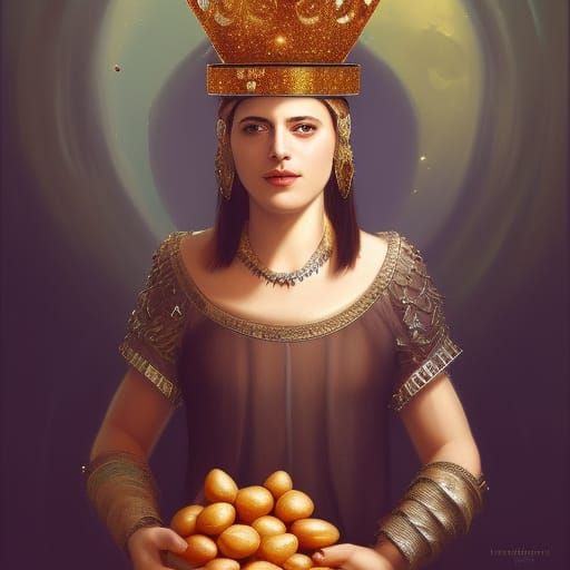 Vibrant Purim Celebration Portrait in Artstation Style