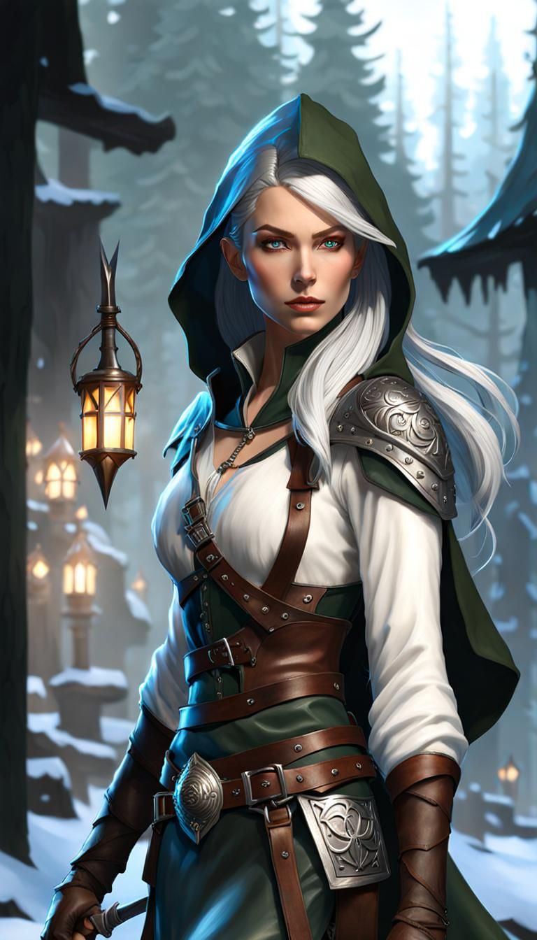 Changeling Rogue in Dark Fantasy Style