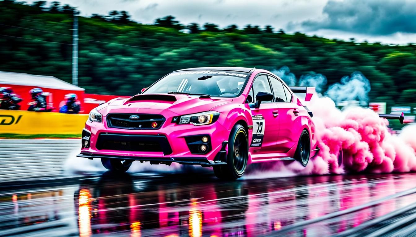 Pink Subaru
