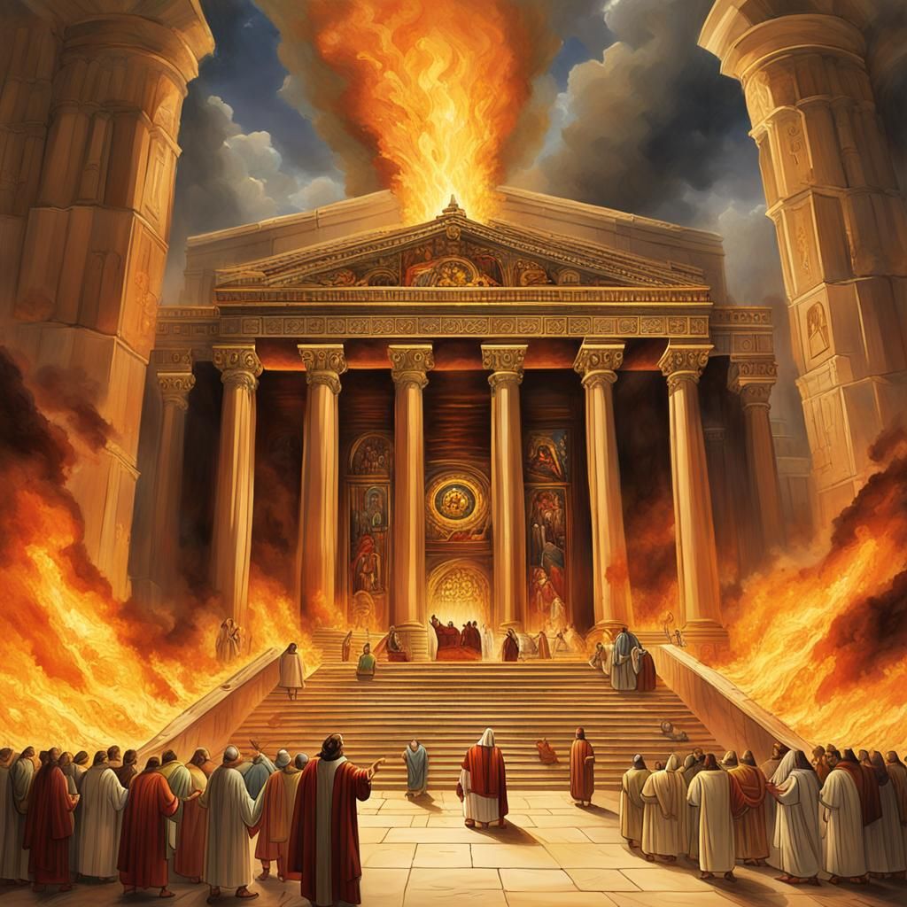 Divine Fire Descends Upon Temple in Sinister Style