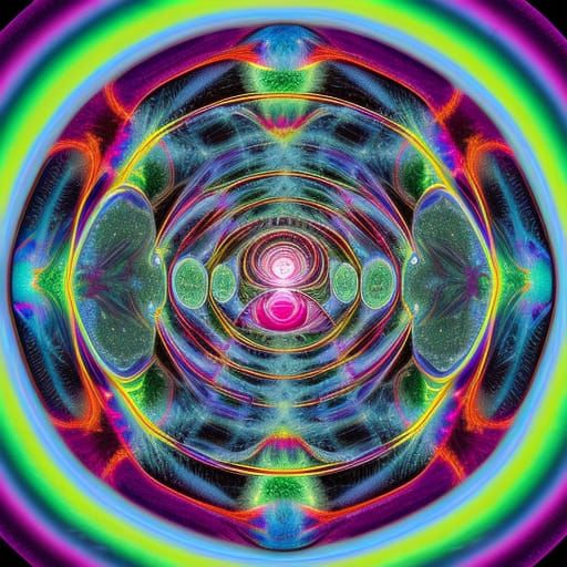 Psychedelic Cosmic Space Art in 8k Resolution