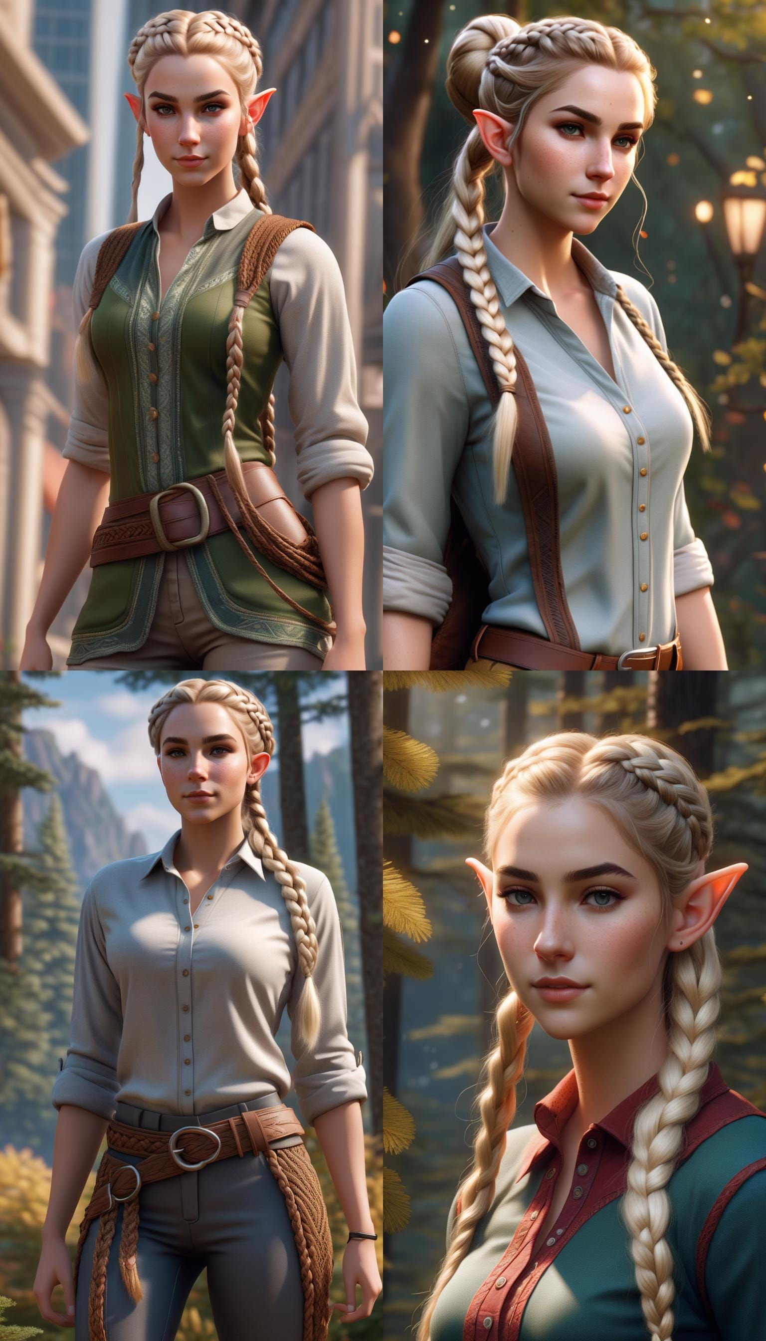Modern elf woman