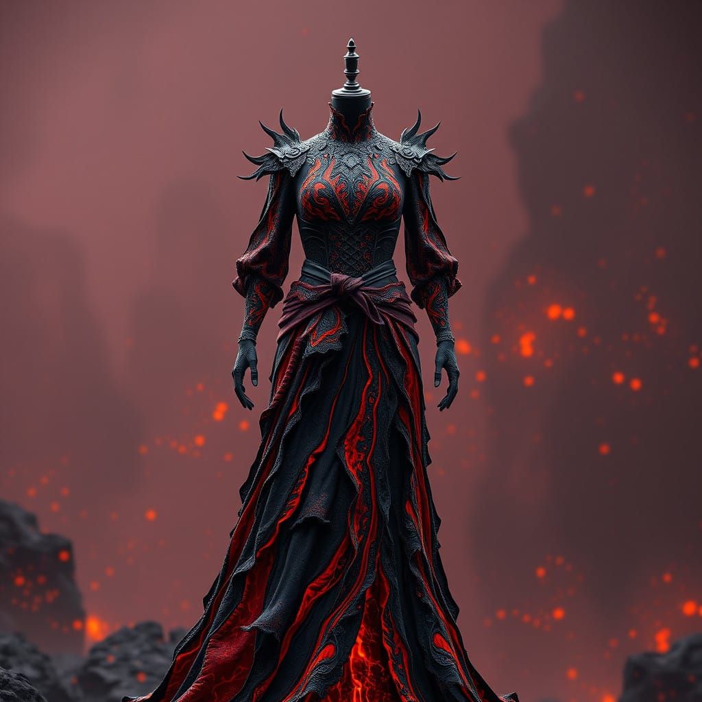Ethereal Lava Goddess Attire