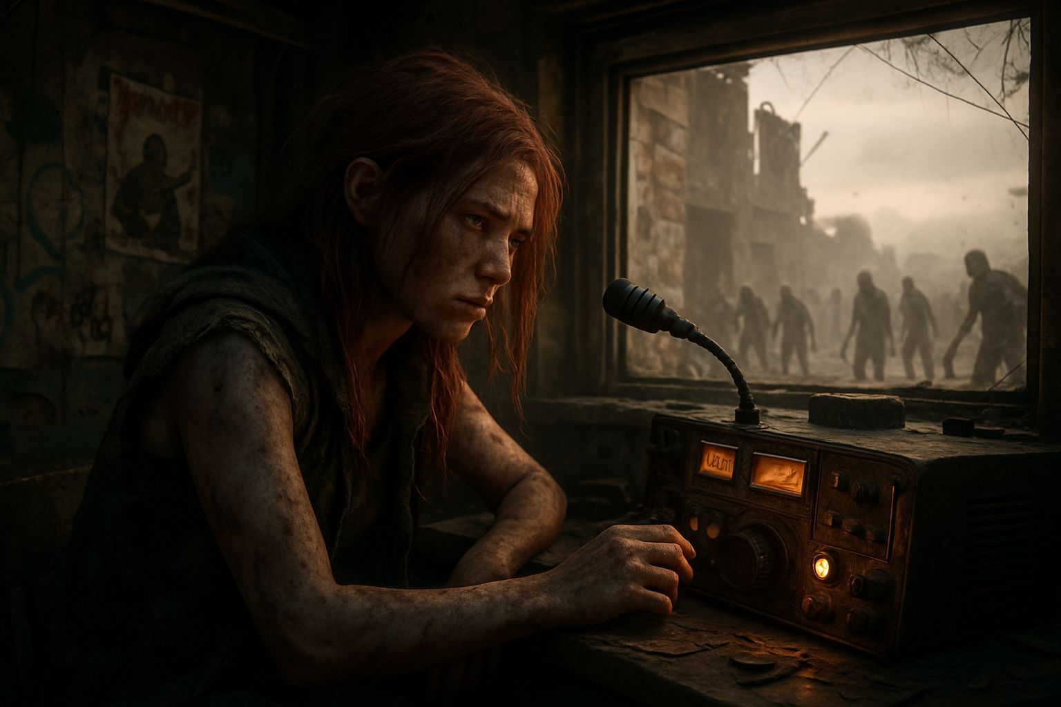 Surviving Post-Apocalyptic Radio Station in a Gritty 3D Cine...